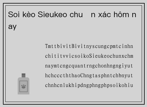 Soi kèo Sieukeo chuẩn xác hôm nay
