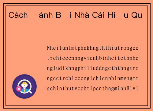 Cách Đánh Bại Nhà Cái Hiệu Quả